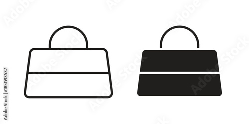 Handbag icons for designers, web developers, displays and websites