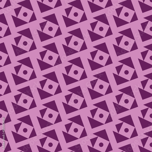 Seamless Pink and Purple Geometric Square Pattern