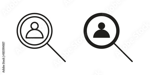 Hiring icons for designers, web developers, displays and websites