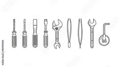 Assorted hand tools for DIY projects and repairs