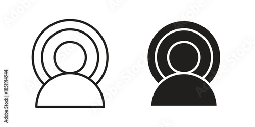 Influencer icons for designers, web developers, displays and websites