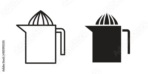 Juicer squeezer icons for designers, web developers, displays and websites