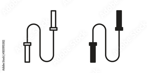 Jump rope icons for designers, web developers, displays and websites