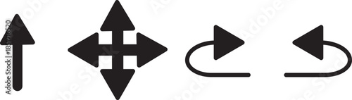 Send back icon Symbol concept for web design. Send back icons in black stroke designs
