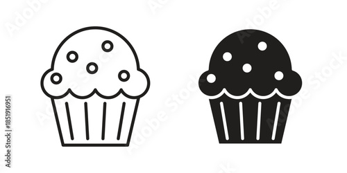 Muffin icons for designers, web developers, displays and websites