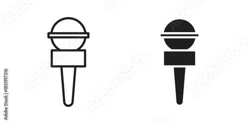 News microphone icons for designers, web developers, displays and websites