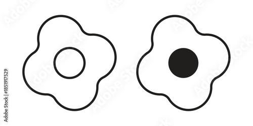 Omelet icons for designers, web developers, displays and websites