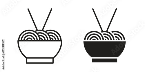 Pasta icons for designers, web developers, displays and websites