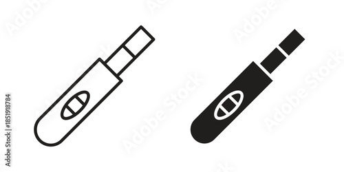 Pregnancy test icons for designers, web developers, displays and websites