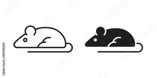 Rat icons for designers, web developers, displays and websites