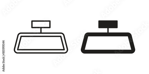 Rear mirror icons for designers, web developers, displays and websites