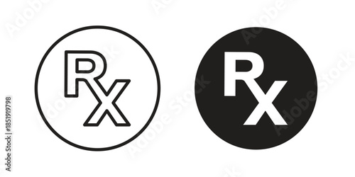 RX icons for designers, web developers, displays and websites