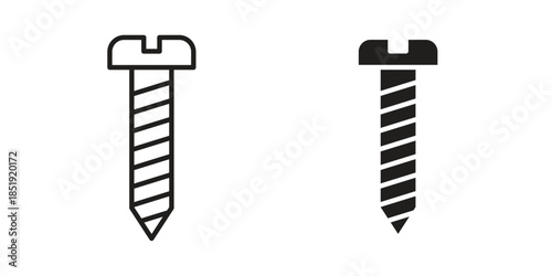 Screws icons for designers, web developers, displays and websites