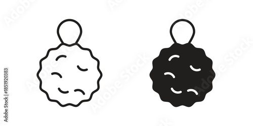 Shower sponge ball icons for designers, web developers, displays and websites