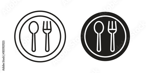 Spoon and Fork icons for designers, web developers, displays and websites