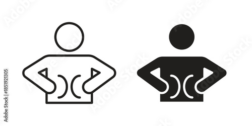 Stomachache icons for designers, web developers, displays and websites