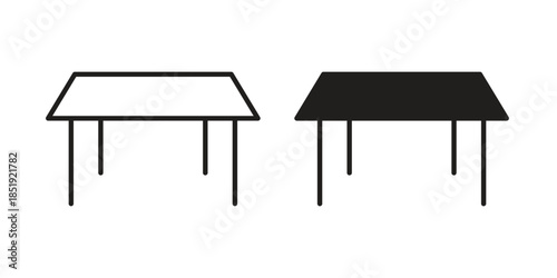 Table icons for designers, web developers, displays and websites