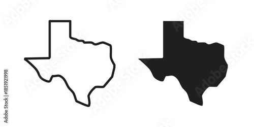 Texas icons for designers, web developers, displays and websites
