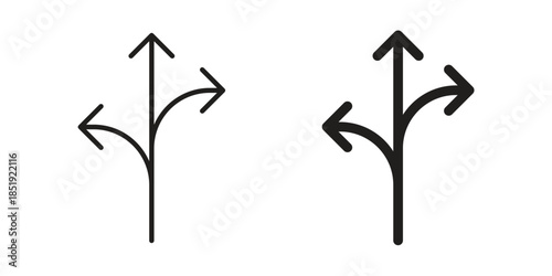 Three directions icons for designers, web developers, displays and websites