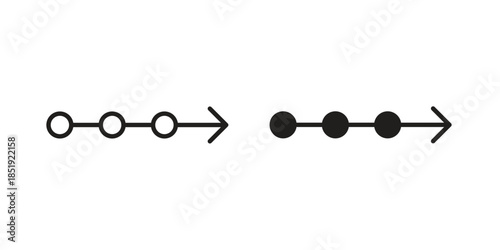 Timeline icons for designers, web developers, displays and websites