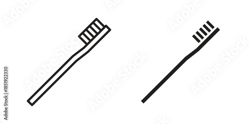 Toothbrush icons for designers, web developers, displays and websites