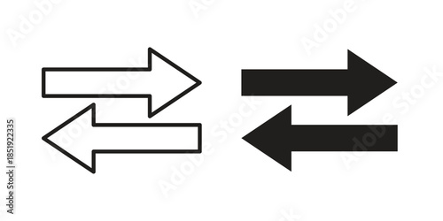 Transfer arrows icons for designers, web developers, displays and websites