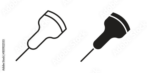 Ultrasound icons for designers, web developers, displays and websites