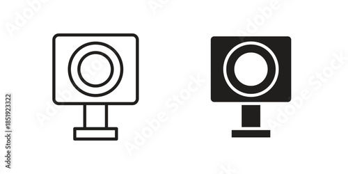 Webcam icons for designers, web developers, displays and websites