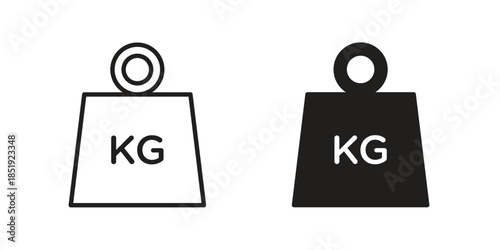 Weight icons for designers, web developers, displays and websites