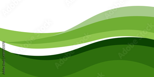 Abstract green banner background. Graphic design banner pattern background template with dynamic curve shapes