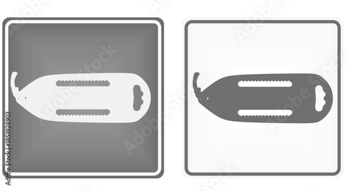 Life saving equipment sign. vector