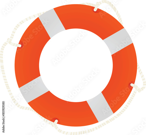 Rescue safety ring. vector illustration