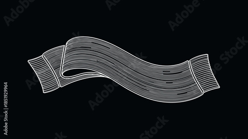 Silver Metallic Wavy Road or Track.