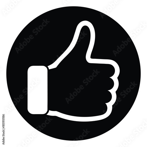 like thumbsup vector illustration of on white background