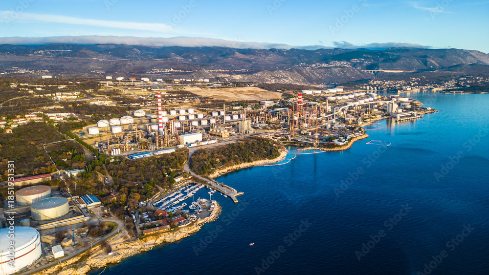Fototapeta premium Adriatic Industrial Landscape