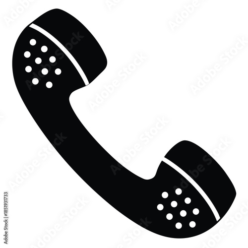 phone call receiver vector illustration of on white background