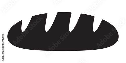 Bakery Bread Loaf Icon for Fresh Baked Food and Grocery Design