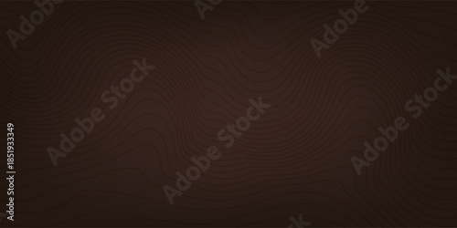 Brown contours on the background. Vector illustration. Musical lines on a brown background.