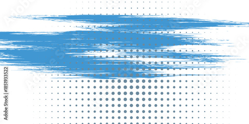 Dots halftone white end blue gradient color pattern grunge texture background. vector illustrator