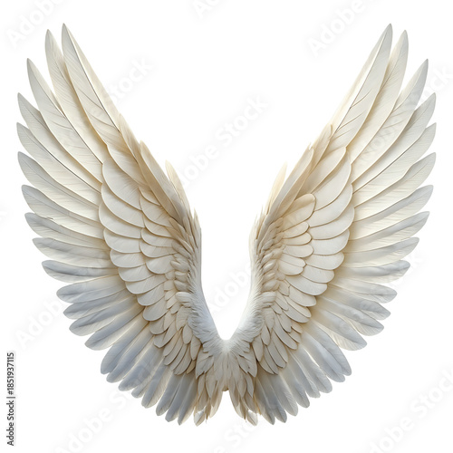 angel wings ,isolated on transparent background png