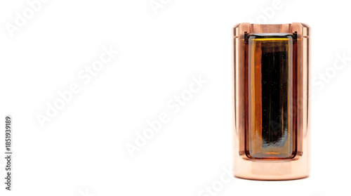 3D Render of Vitrified Nuclear Waste in Copper Canister for Safe Disposal and Environmental Concept
