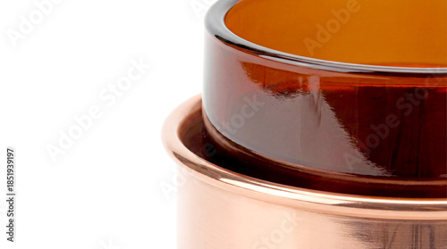 3D Render of Vitrified Nuclear Waste in Copper Canister for Safe Disposal and Environmental Concept
