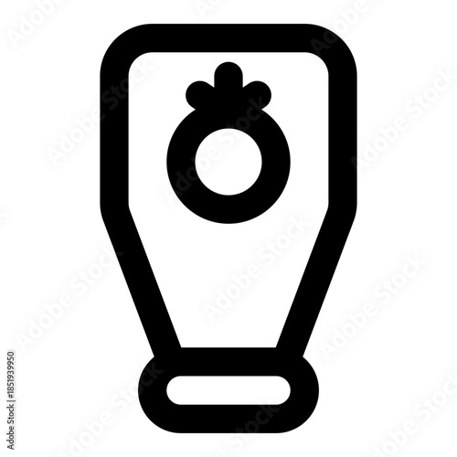 Grocery outline icon set