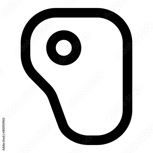 Grocery outline icon set