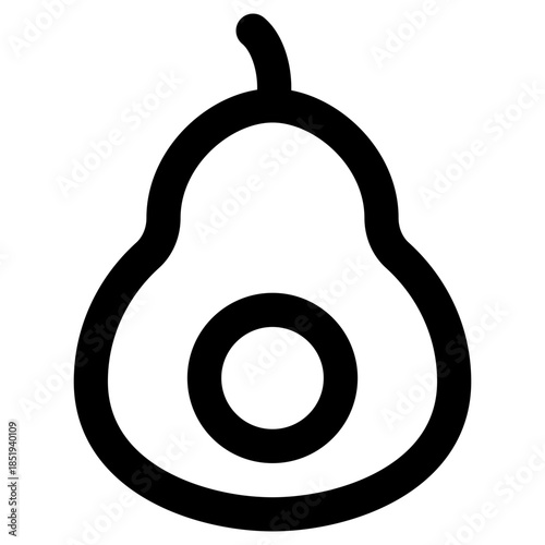 Grocery outline icon set