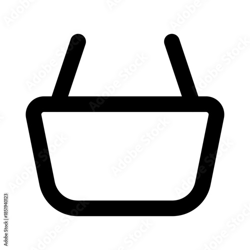 Grocery outline icon set