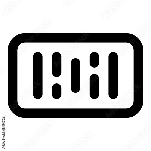 Grocery outline icon set