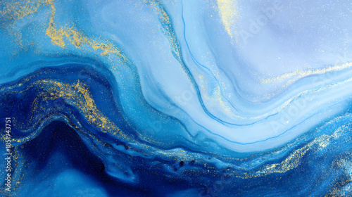 AbstractBlueGoldMarble