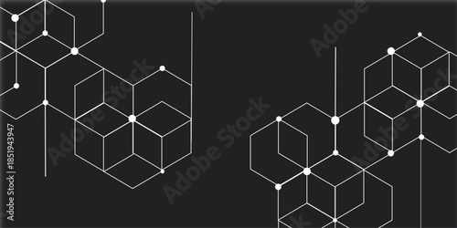 Abstract hexagon white background with shadow .white background Futuristic blue neon honeycombs. Modern technology design. Vector illustration.	