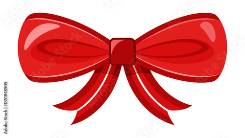 Elegant red bow